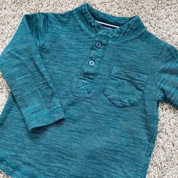 Sovereign code Nordstrom baby boy henley long sleeve tee tshirt size 12 months - Picture 3 of 6
